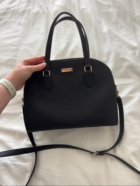 Kate Spade Black Dome Crossbody Bag with Gold Hardware - Picture 7 of 7